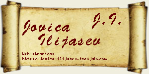 Jovica Ilijašev vizit kartica